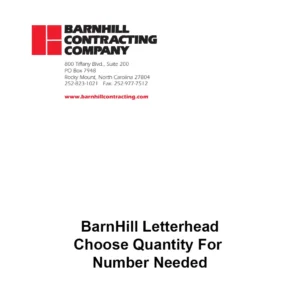 Barnhill Letterhead